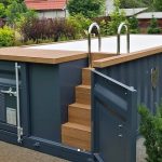 6,2 m x 2,5 m großer Containerpool mit Wärmepumpe, Premium-Paket-Neu