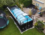 Containerpool 6,11 x 2,5 m, gebrauchsfertig mit Dach, Premium-Paket-Neu