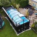 Containerpool 6,11 x 2,5 m, gebrauchsfertig mit Dach, Premium-Paket-Neu