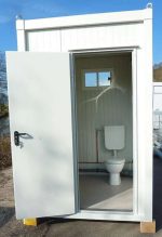 Mini Sanitärcontainer Toilette – kompakte WC-Kabine mit Waschbecken – Bild 2