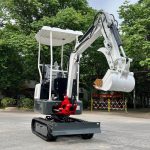 STARK ST12 Pro. Mini Bagger Diesel 12 PS – Schwenkbarer Arm – verstellbares Fahrwerk – 400mm Schaufel – Bild 4