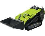Minikompaktlader Zipper ZI-MKL1450, Dieselmotor mit 18,2 kW, Hubhöhe bis 2090 mm, Spurbreite von 911 mm, Steigvermögen 20°, inkl. Schnellkupplung