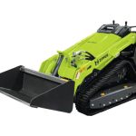 Minikompaktlader Zipper ZI-MKL1450, Dieselmotor mit 18,2 kW, Hubhöhe bis 2090 mm, Spurbreite von 911 mm, Steigvermögen 20°, inkl. Schnellkupplung