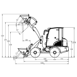 AGROX OX1090 Hoflader – 18,2 kW Kubota-Motor, 1200 kg Nutzlast, Komfortkabine, Euro-Aufnahme & Joysticksteuerung, Allrad 4×4 – Bild 4