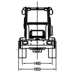 Diesel Yanmar 4-Zylinder Radlader 4.3 T – K1600T Hoftrac mit Kabine 61 PS – Hubkraft 1600 kg | Teleskoparm, Allradantrieb und Vollhydraulische Servolenkung – Bild 13