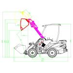 Diesel Hoflader 1.6 T – Allrad Teleskoplader 750 kg Hubkraft | OX625 – Kubota Motor 25 PS – Bild 3