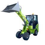 AGROX Kubota Diesel Hoflader 1.9 T – OX1060 mit Kabine 25 PS – Hubkraft 600 kg | Knicklenkung, Komfortkabine mit Heizung – Bild 2