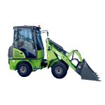 AGROX Kubota Diesel Hoflader 1.9 T – OX1060 mit Kabine 25 PS – Hubkraft 600 kg | Knicklenkung, Komfortkabine mit Heizung – Bild 3