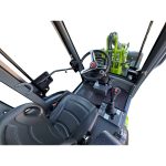AGROX Kubota Diesel Hoflader 1.9 T – OX1060 mit Kabine 25 PS – Hubkraft 600 kg | Knicklenkung, Komfortkabine mit Heizung – Bild 8