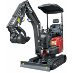 Rhinoceros XN13 Pro Diesel 1.3 t Minibagger – 14 PS, 3 Zylinder mit Kubota D722 Dieselmotor und Lastdruck-Meldesystem – Bild 14