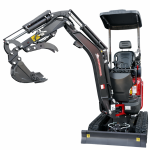 Rhinoceros XN13 Pro Diesel 1.3 t Minibagger – 14 PS, 3 Zylinder mit Kubota D722 Dieselmotor und Lastdruck-Meldesystem – Bild 4