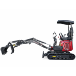 Rhinoceros XN13 Pro Diesel 1.3 t Minibagger – 14 PS, 3 Zylinder mit Kubota D722 Dieselmotor und Lastdruck-Meldesystem – Bild 9