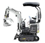 Mini-Bagger Rhinoceros KS12-9 – 14 PS, 3 Zylinder KUBOTA Motor inkl. Schaufelpaket – 380 mm, Schnellwechsler, Hydraulischen Daumen Greifer – Bild 2