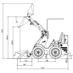 Kompaktlader hydraulisch 12 PS luftgekühlt – Diesel Hoflader inkl. Schaufel | STARK L360S – Bild 7