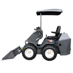 Kompaktlader L480S hydraulisch 19 PS wassergekühlt – Diesel 2 Zylinder Hoflader inkl. Schaufel AGROX – Bild 2