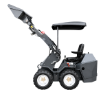 Kompaktlader L480S hydraulisch 19 PS wassergekühlt – Diesel 2 Zylinder Hoflader inkl. Schaufel AGROX – Bild 3