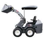 Kompaktlader L480S hydraulisch 19 PS wassergekühlt – Diesel 2 Zylinder Hoflader inkl. Schaufel AGROX – Bild 4