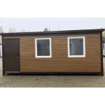 BÜROCONTAINER 6 X 2,40 HOLZFARBE – Bild 2