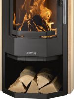 Justus Usedom 5 Kaminofen – 5,5 kW – Mit edler Sandstein-Verkleidung – Dreifach-Luftsystem – Dauerbrand-Funktion – Flexibler Rauchrohranschluss – Bild 4