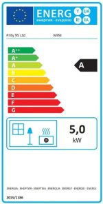 OtoSystem Mini SP Kaminofen – 5,2 kW – Kompakter, freistehender Holzofen – Mit Schamott-Auskleidung & Gussrost – Graphitschwarz – Bild 5