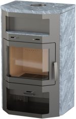 Thermia Bali Max Freistehender Kaminofen – Naturstein Grau, 8,5 kW – Bild 8