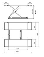 Scherenhebebühne "Miami Plus Basic" - 3500 kg Hubkraft, 230V, fahrbar – Bild 10