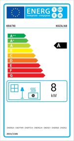 Kratki Koza AB freistehender Stahl-Kaminofen – 8 kW, Zylinder-Design, Energieeffizienzklasse A – Bild 10