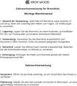 KROKWOOD Buchen-Brennholz (270 kg) – 10er-Set à 27 kg – Kammergetrocknet – Ideal für Kamin, Lagerfeuer & Feuerschale – Scheitlänge bis 25 cm – Bild 5