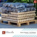 500 kg Mischpalette: 250 kg Nestro Holzbriketts + 250 kg Torfbriketts – Die ideale Brennstoff-Kombination für Kamin, Ofen & Heizung – Energie Kienbacher – Bild 2