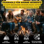 Buchen-Brennholz (300 kg) – Kammergetrocknetes Hartholz – Scheitlänge 25 cm – 10er-Set à 30 kg – Perfekt für Grill, Pizzaofen, Smoker & Kamin – Bild 4