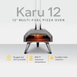 Ooni Karu 12 Multi-Fuel Pizzaofen – Mobiler Outdoor-Ofen für Holz, Holzkohle & Gas – 500°C in 20 Minuten – Authentische Pizza in 60 Sekunden – Leicht & Transportabel – Bild 3
