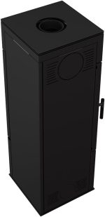 KRATKI Thor Kaminofen – 8 kW – Moderner Design-Kamin mit Eck-Panoramasicht – Energieeffizienzklasse A+ – Acumotte-Speichertechnik – Ideal für Eck-Installationen – Bild 4
