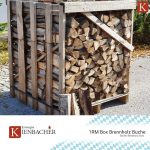 Energie Kienbacher Premium Buchen-Brennholz 33 cm – Kammergetrocknet & ofenfertig in stabilen 1 bis 5 SRM Holzboxen (Ideal für Kamin, Feuerschale & Pizzaofen) – Bild 4