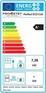 Prometey Perfect Eco Lux Küchenofen – 7,38 kW – Effizienter Holzofen mit Backfach & Kochplatte – Energieeffizienzklasse A+ – Vielseitige Heiz- & Kochlösung für bis zu 103 m² – Bild 6