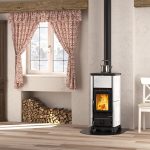 La Nordica Emiliana freistehender Kaminofen – 6,5 kW, weiße Majolika – Bild 6