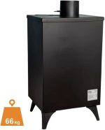BALKAN ENERGY K1 R Holz- & Kohleofen – 9 kW, Graphitschwarz, Energieeffizienzklasse A – Bild 4