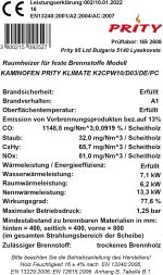 Prity K2 Kaminofen – 10 kW – Kompakter & Leistungsstarker Holzofen – Robuste Stahl-Konstruktion – Energieeffizienzklasse A – Für bis zu 154 m³ – Bild 4