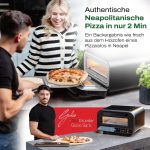 GIU Falò Elektro-Pizzaofen – 450°C Profi-Heißluftofen – „Pizzaiolo Set“ inklusive Zubehör – FusionHeat-Technologie – Neapolitanische Pizza in 2 Minuten – Mit Pyrolyse-Selbstreinigung – Bild 3