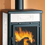 Nordica Rossella R1 freistehender Kaminofen – 11 kW, Weißer Naturstein – Bild 4