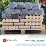 500 kg Mischpalette: 250 kg Nestro Holzbriketts + 250 kg Torfbriketts – Die ideale Brennstoff-Kombination für Kamin, Ofen & Heizung – Energie Kienbacher – Bild 3