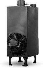 WLO 15 kW Warmluft-Werkstattofen – Leistungsstarker Industrie-Kamin mit Axiallüfter – 1460 m³/h Luftleistung – Robuste Kesselstahl-Konstruktion – Maximale Wärmeverteilung für Werkstatt & Lager – Bild 5