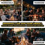Buchen-Brennholz (300 kg) – Kammergetrocknetes Hartholz – Scheitlänge 25 cm – 10er-Set à 30 kg – Perfekt für Grill, Pizzaofen, Smoker & Kamin – Bild 6