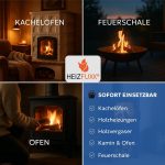 HEIZFUXX Nestro XL Blaue Weichholz-Briketts – 960 kg Palette (96 x 10 kg) – Premium-Briketts für Kamin, Heizkessel & Ofen – Hoher Heizwert & aschearm – Bild 6