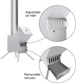 ECOPOOLTECH Pellet-Poolheizer – Effizientes, holzbefeuertes Outdoor-Heizsystem – Mit korrosionsbeständiger Titan-Heizspirale – Ideal für Hot Tubs, Whirlpools & kleine Pools – Inklusive Umwälzpumpe – Bild 4