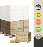 Kiefernholzbriketts (100 % Kiefer) auf Palette – 480 kg – Premium-Brennstoff für Kamin, Ofen, Grill & Smoker – Bild 2