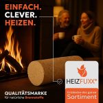 HEIZFUXX Nestro XL Blaue Weichholz-Briketts – 960 kg Palette (96 x 10 kg) – Premium-Briketts für Kamin, Heizkessel & Ofen – Hoher Heizwert & aschearm – Bild 7