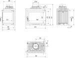KRATKI Simple 8kW Eck-Kamineinsatz – Moderner Kamin mit beidseitiger Verglasung (BS) – Energieeffizienzklasse A – EcoDesign-konform – Hocheffiziente Verbrennung für offene Wohnkonzepte – Bild 6