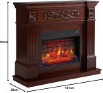Artiflame Toscana AF23BS Elektrokamin – 1800 Watt – Freistehender Heizkamin mit täuschend echtem LED-Flammeneffekt & Knister-Sound – Inklusive Fernbedienung – Für Räume bis 30 m² – Bild 10