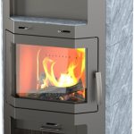 Thermia Bali Max Freistehender Kaminofen – Naturstein Grau, 8,5 kW
