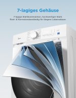Midea V3 Frontlader Waschmaschine | 8kg - 10kg | 1400 U/Min | Dampffunktion | Klasse A-10% – Bild 8